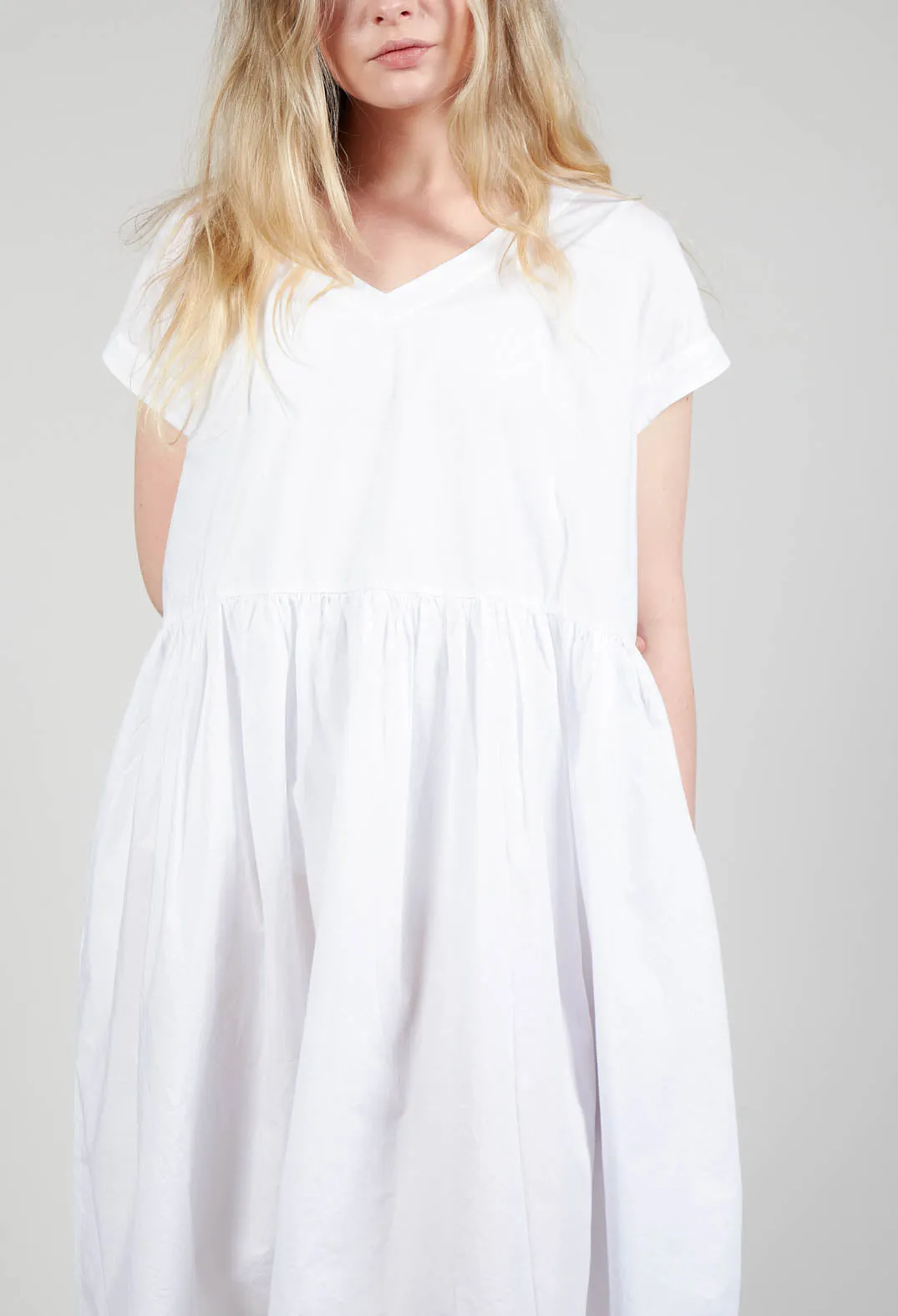 Smock Dress in Bianco