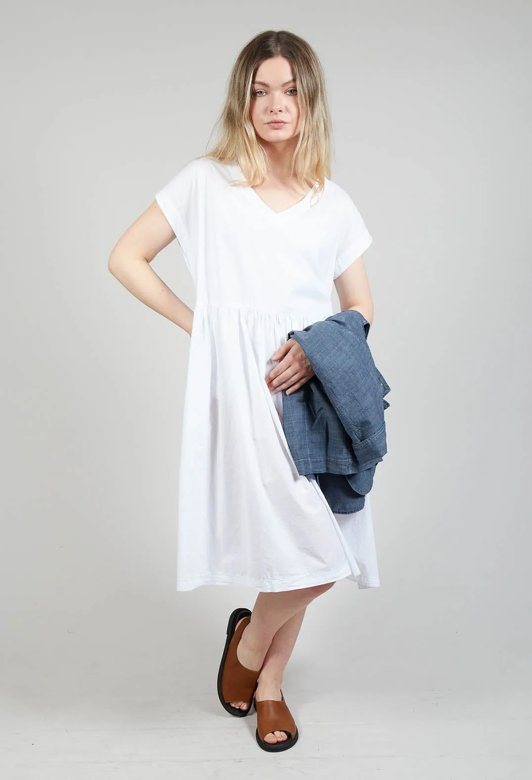 Smock Dress in Bianco