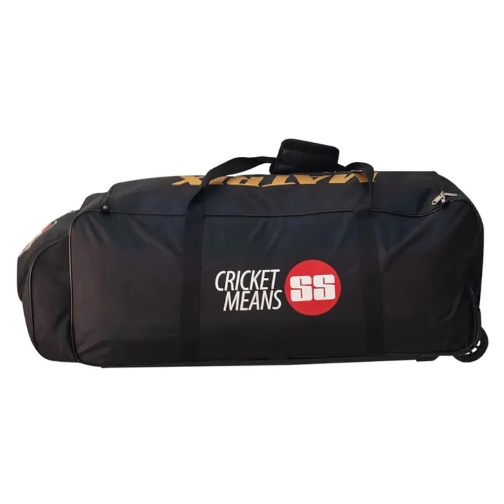 SS Matrix Wheels Cricket Kit Bag (Black/Gold)