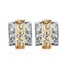 Swarovski Elements Princess Cut Square Stud