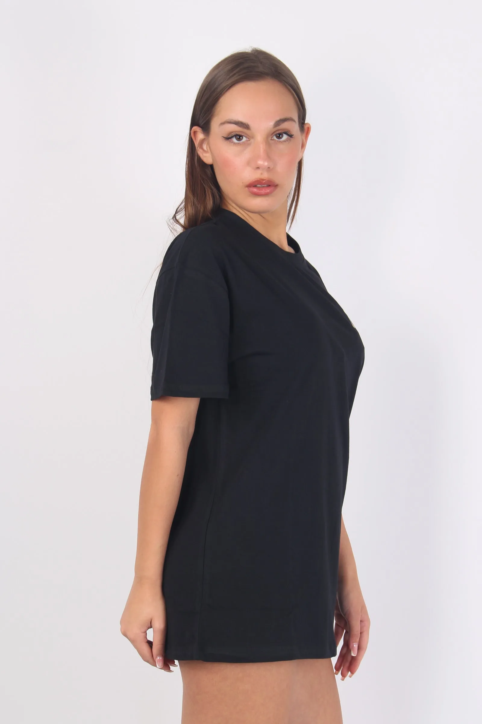 T-shirt Stampa Retro Nero