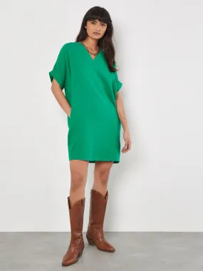 Textured Cotton Oversized T-Shirt Dress | Apricot Clothing