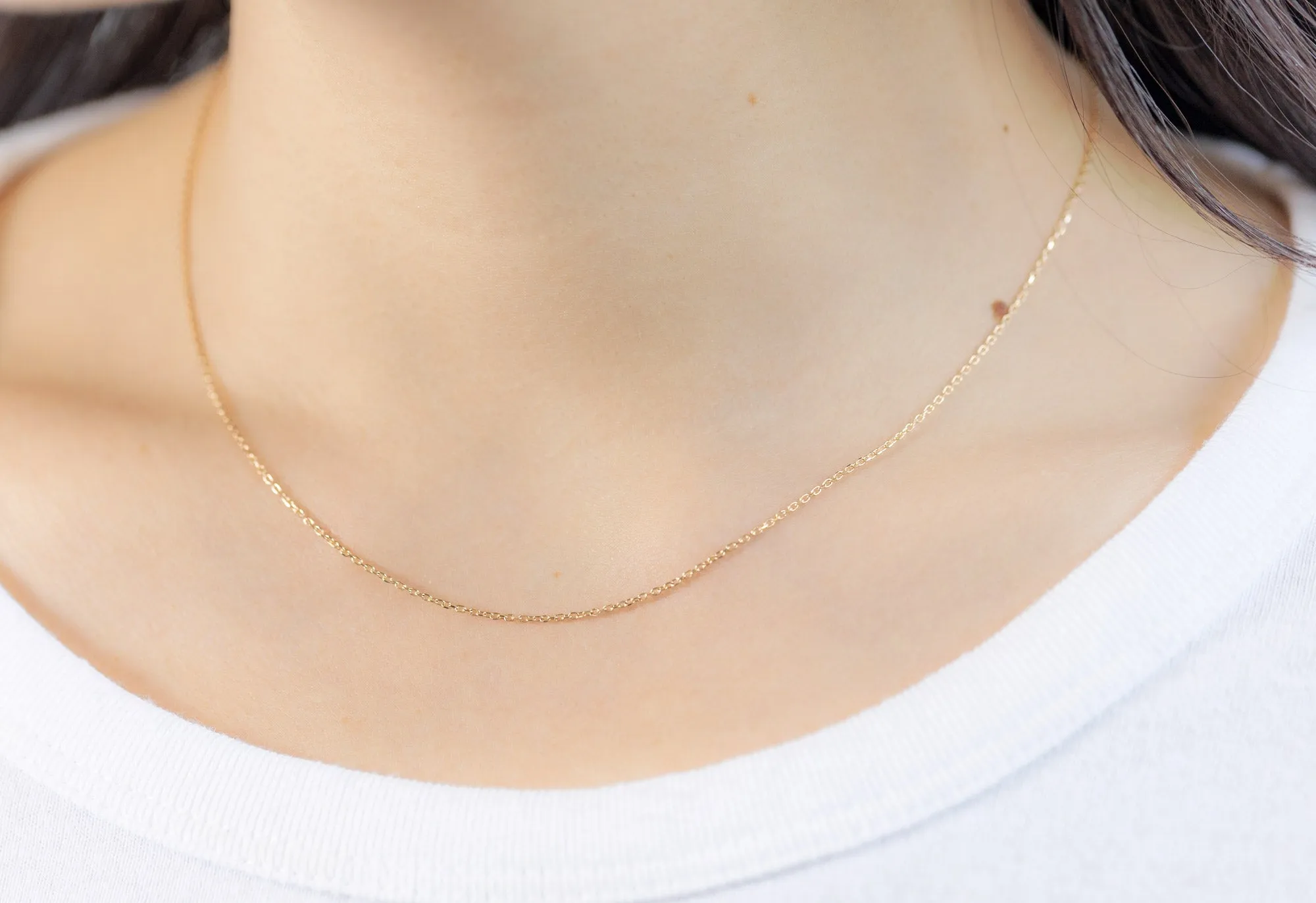 The Diamond-Cut Cable Chain Charm Necklace