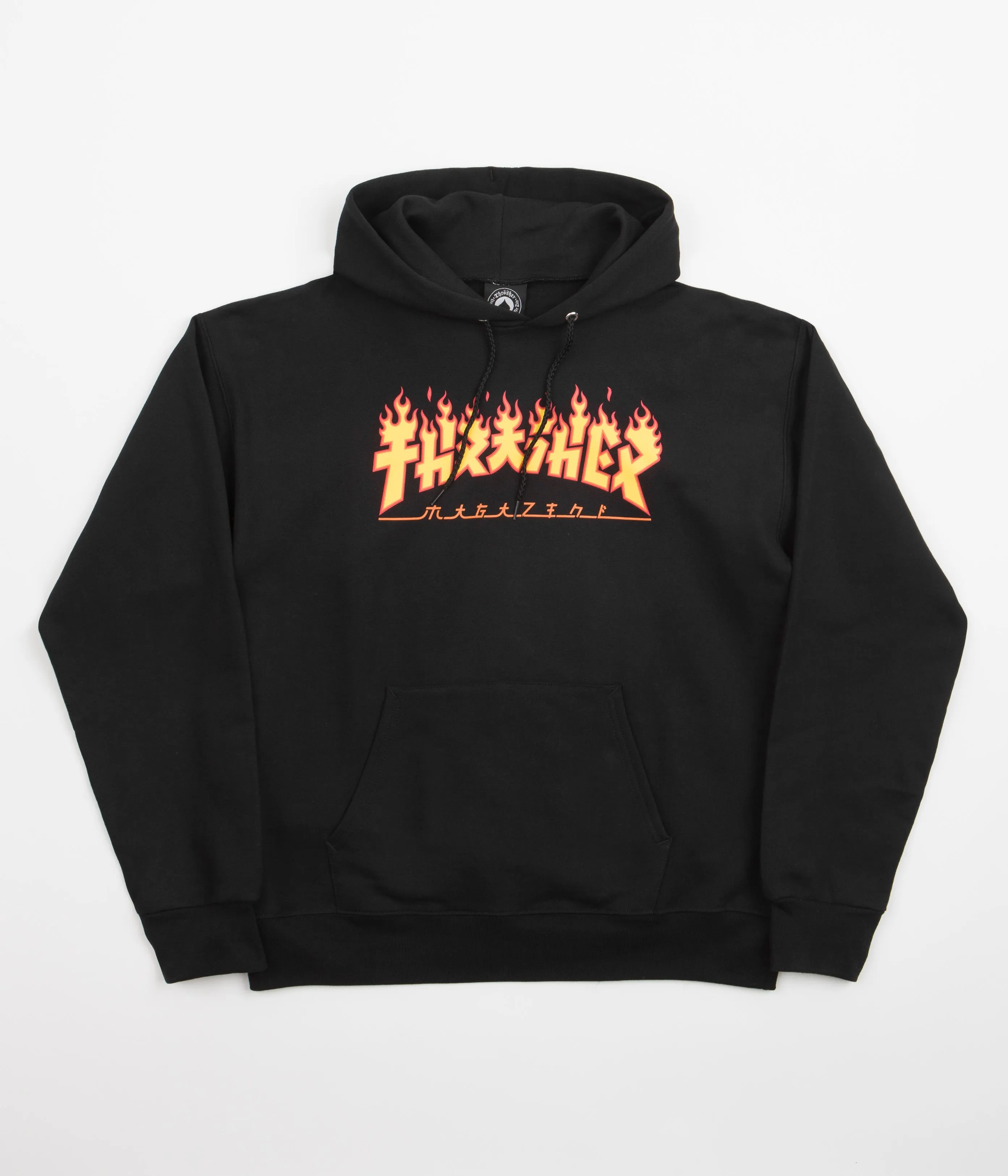 Thrasher Godzilla Flame Hoodie - Black