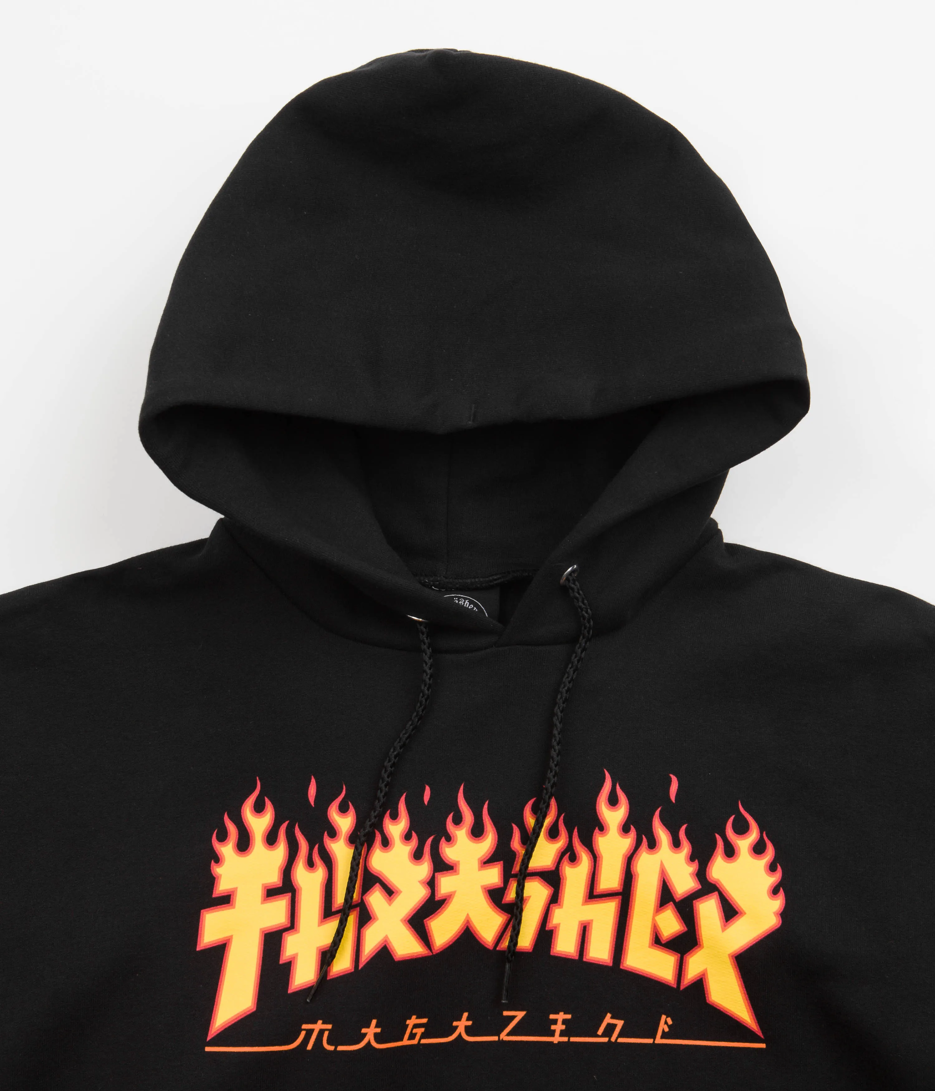 Thrasher Godzilla Flame Hoodie - Black