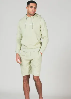 Tokyo Laundry Green Blend Hoody and Fleece Shorts Co-ord Set