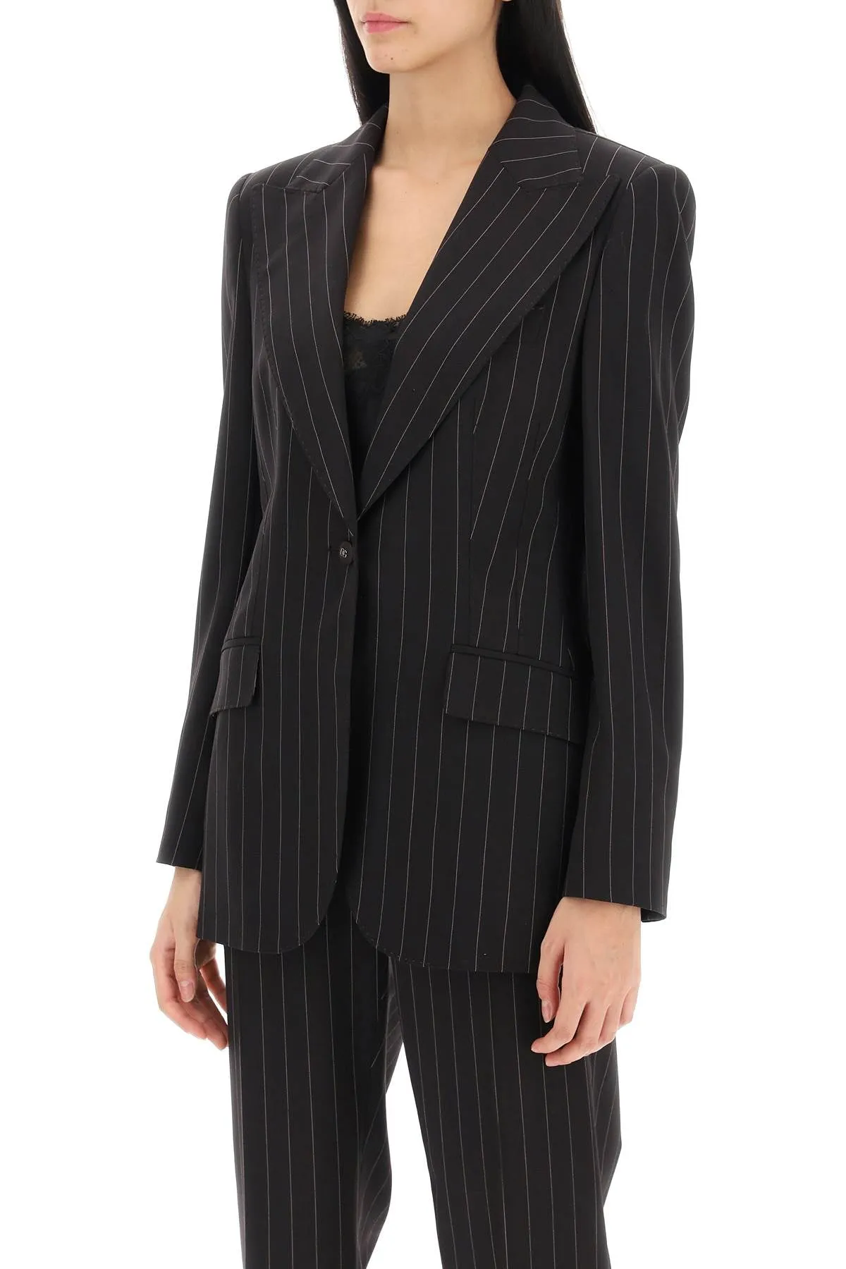 Turlington Pinstriped Jacket