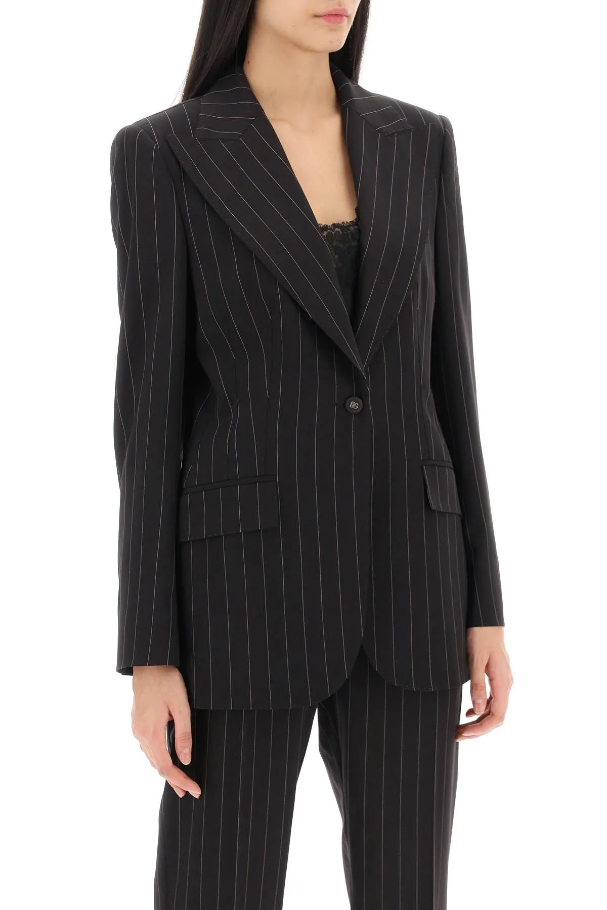 Turlington Pinstriped Jacket