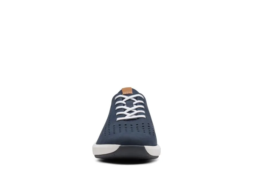 Un Rio Tie Navy Nubuck Leather Sneaker