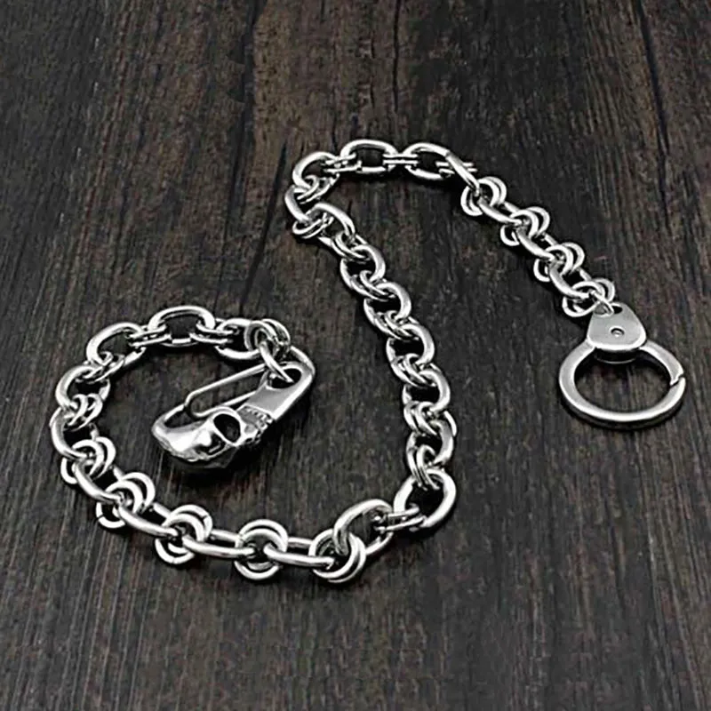 Unique Heavy Metal Pant Wallet Skull chain