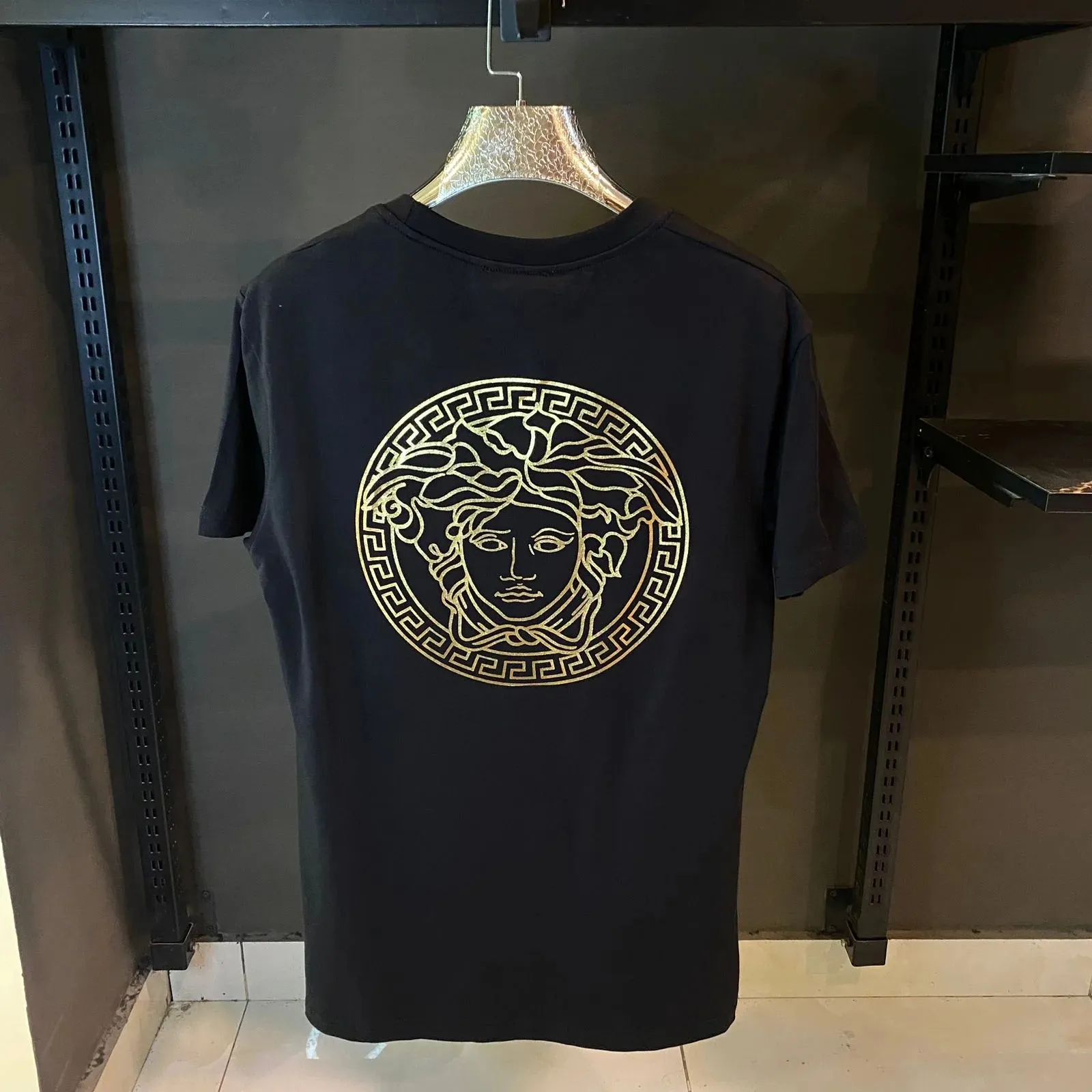 Versace Black Logo Fendace T-Shirt - The Nucleus Clothing