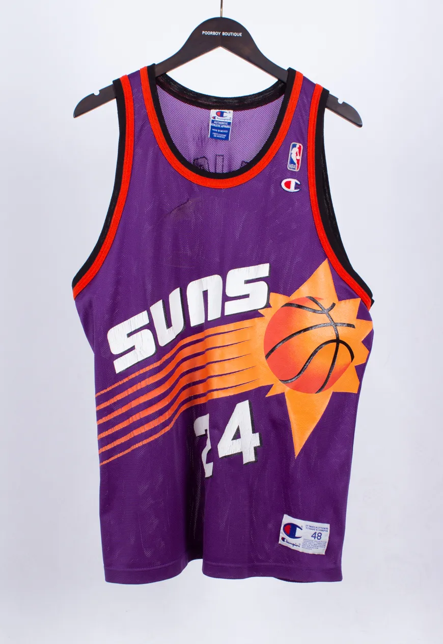 Vintage 90s Champion Basketball Jersey Suns | Vintage Clothing Shop