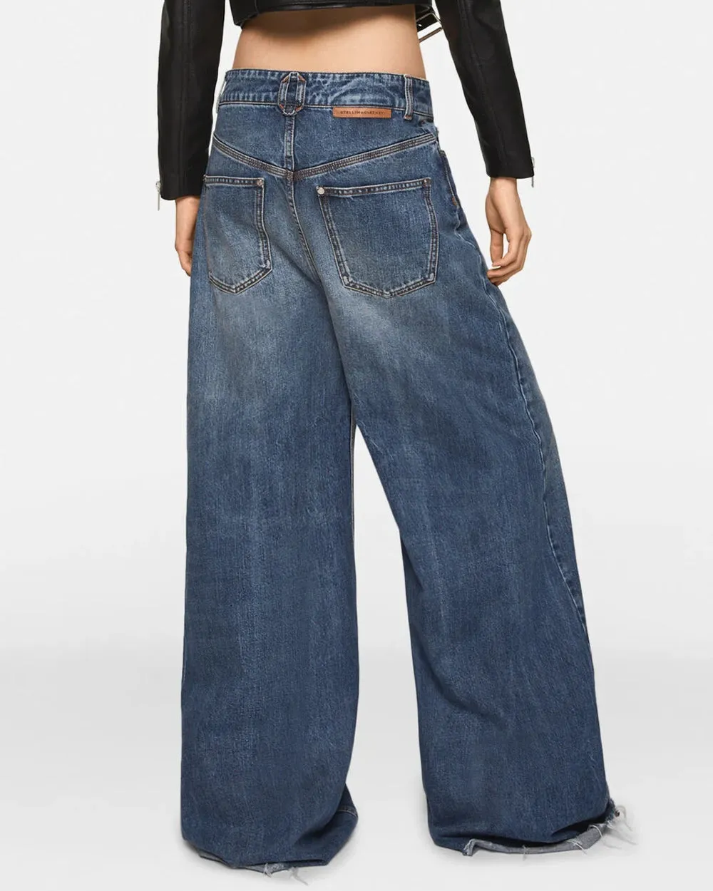 Wide Leg Jean in Vintage Blue