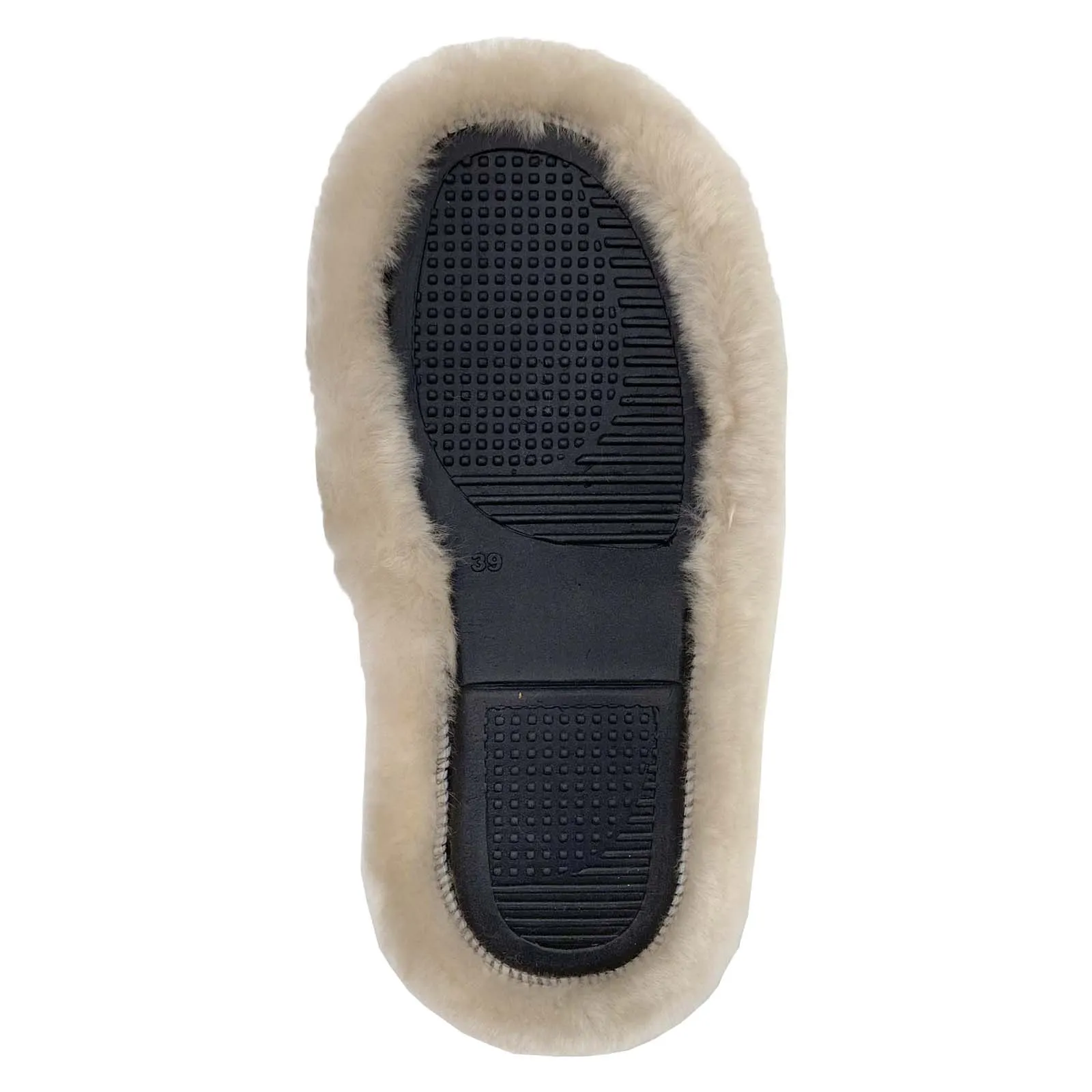 Women's Genuine Sheepskin Slip-On Sandal Slippers