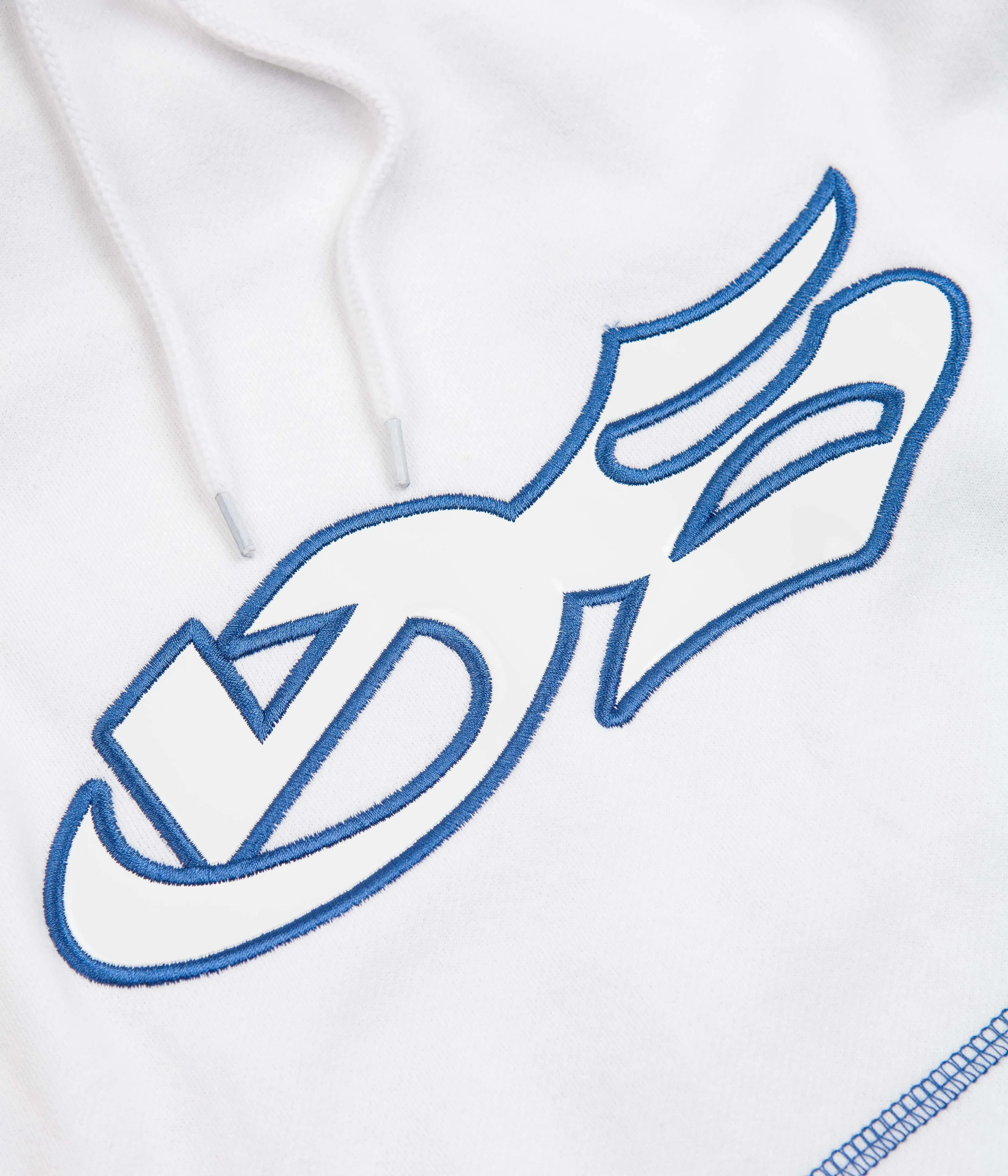 Yardsale YS Sport Contrast Hoodie - White / Blue