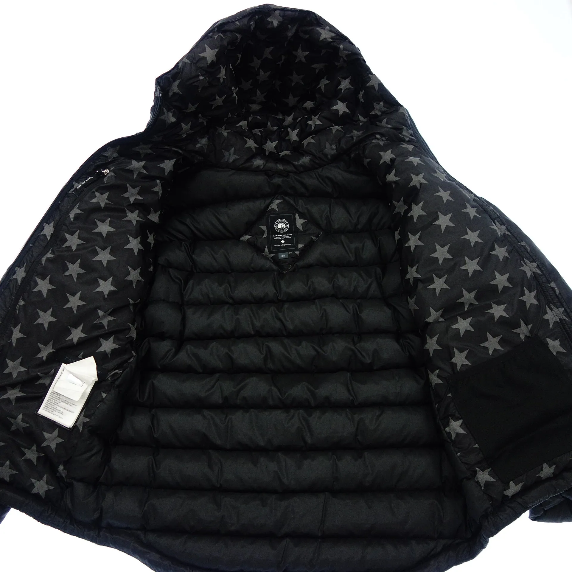 カナダグース ダウンジャケット Crawford Hoody 5050M メンズ ブラック M CANADA GOOSE【AFA5】【中古】